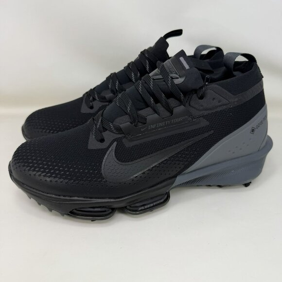 Nike Air Zoom Infinity Tour 2 Next% GTX Golf Cleats Black Men’s Size 10 - Picture 2 of 7